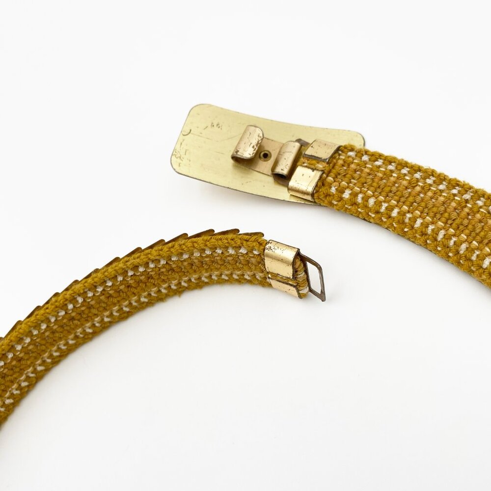 VINTAGE (c.1970) | Gold Plated Fish Scale Belt | GOOD! - Picture 6 of 6